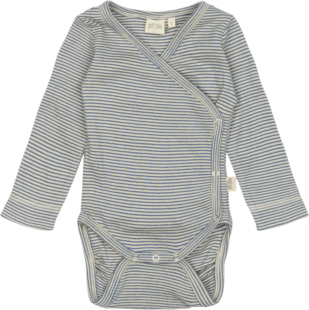 Ppdian Body L/S Fold Over Stripe NB Noos